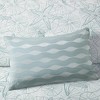 Gulches Oblong Decorative Pillow - Blue 12x20", Maya Bay Coordinating, Wavy Embroidery, 100% Cotton 200TC, Oeko-Tex Certified - 2 of 4