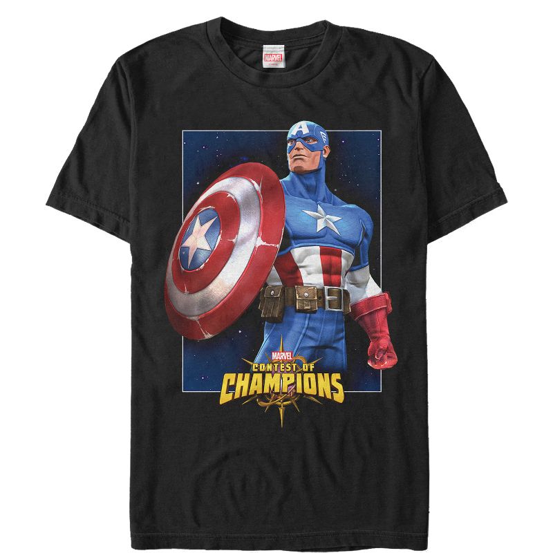 Men's Marvel Contest of Champions Captain America T-Shirt, 1 of 5