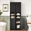 USIKEY 67" Tall Bathroom Cabinet with Adjustable Shelves and Doors, Narrow Bathroom Storage Cabinet for Small Space - 4 of 4