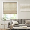 Printed Faux Silk Room Darkening Cordless Roman Shade - 2 of 4