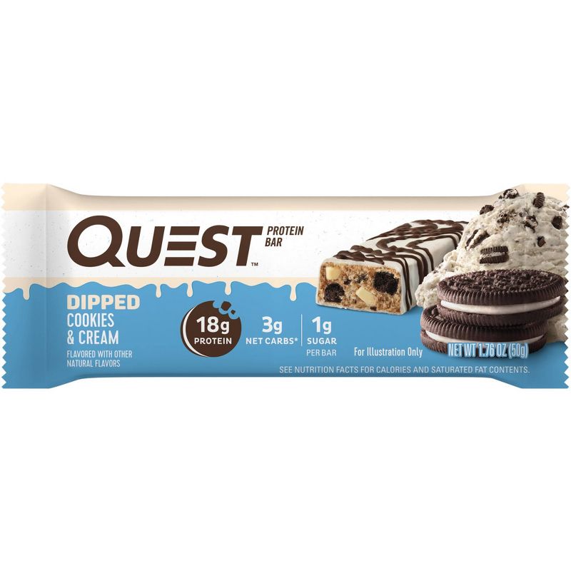 Quest Nutrition Protein Bars - Dipped Cookies & Cream, 5 of 8