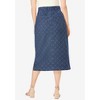 Jessica London Women's Plus Size Comfort Waist Stretch Denim Midi Skirt - 3 of 4