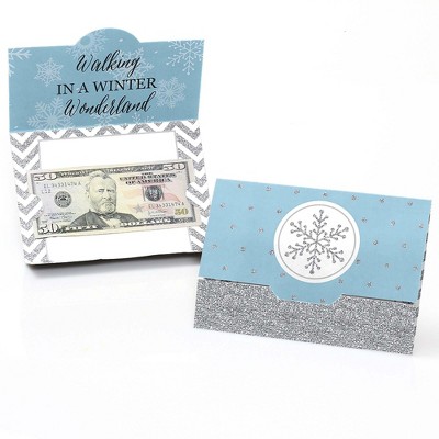 Handcrafted Snowflake Gift Enclosure Mini Card