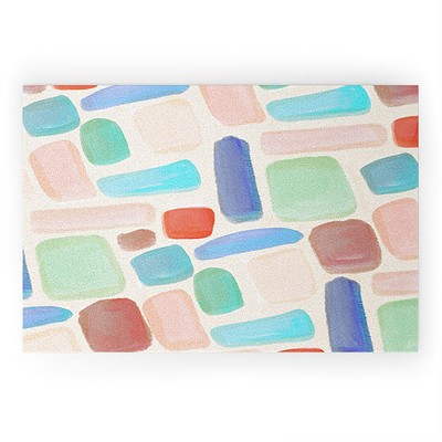 Sewzinski Stones and Clay Looped Vinyl Welcome Mat - Society6