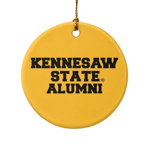 Kennesaw State Owls Alumn Porcelain Holiday Christmas Tree Ornament - 1 of 4