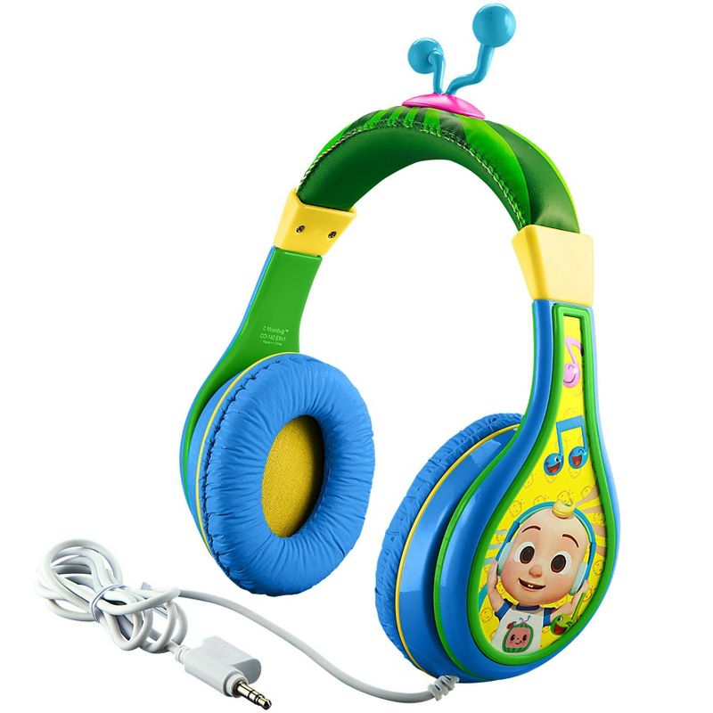 eKids Cocomelon Wired Headphones for Kids, Over Ear Headphones for School, Home, or Travel  - Green (CO-140.EXV1OL), 3 of 6
