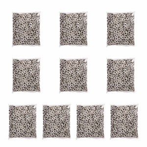 Yescom 10000 pcs Grommet Kit 3/8 inch Size #2 Eyelets and Washers Nickel for Hand Press Apparel Leather Printing Tarp - 1 of 2
