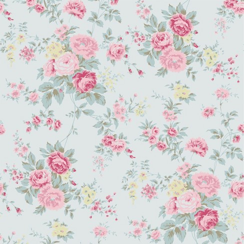 Rachel Ashwell Wild Flower Blue Wallpaper - image 1 of 4