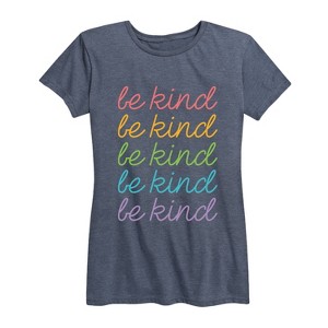 Women's - Instant Message - Be Kind Stacked- Women's Short Sleeve Graphic T-shirt Short Sleeve Graphic T-Shirt - 1 of 4