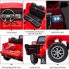 2-Seater 24V Ride On Truck for Kids, Licensed GMC Battery Powered Electric Car with Remote, LED, Music, 2 x 200W Motor - 2 of 4
