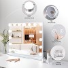 HOMLUX Adjustable LED Vanity Mirror - 10X Magnification, Detachable Base & Hanging Setting, Smart Touch - 4 of 4
