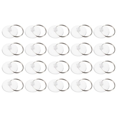 Unique Bargains Mini Strong Suction Cup with Rings Hooks and Hangers 50 Pcs