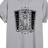 Women's - Hocus Pocus - Binx Tarot Oversized Graphic T-Shirt - 2 of 4