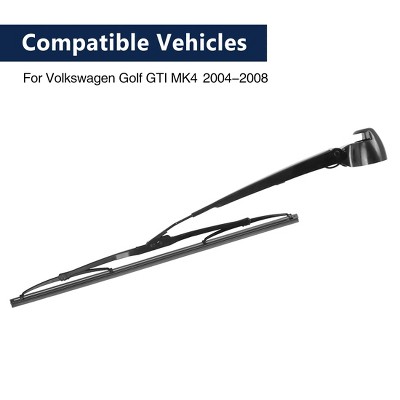 X-Autohaux Plastic Metal Rubber for Volkswagen VW Golf GTI MK4 04-08 Windshield Wipers 13" Black