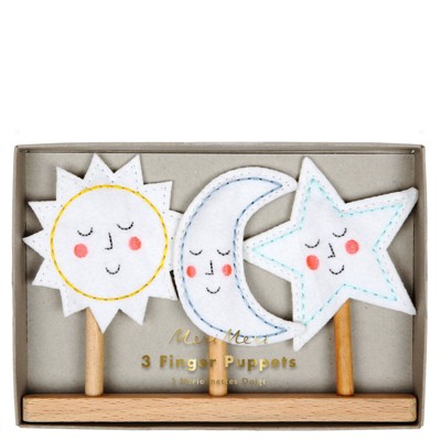 Meri Meri Sun, Moon & Star Finger Puppets