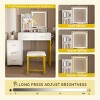 INFURNIC Vanity Tables Makeup Vanity Desk with Storage Drawers and Metal Legs for Bedrooms, White, 31.5"*15.75"*53.15" - 4 of 4