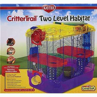 Colorful Two-Level Hamster and Gerbil Habitat Starter Kit