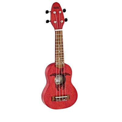 Ortega Guitars Keiki K1 Series Sopranino Ukulele with Turtle Etching