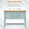 Kumasinova Vintage Console Table with 4 Drawers,Entryway Table with Storage Bottom Shelf,Spacious Entry Table for Living Room,Entrance&Kitchen - 4 of 4