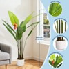 4FT Artificial Tropical Plant in Pot, PEVA Leaf Fake Tree with Realistic Green Foliage for Indoor Outdoor Home Office Decor - 3 of 4