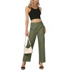 Cargo Pants Women Baggy Casual High Waisted Straight Leg Pants Loose Trousers with Pockets - 4 of 4