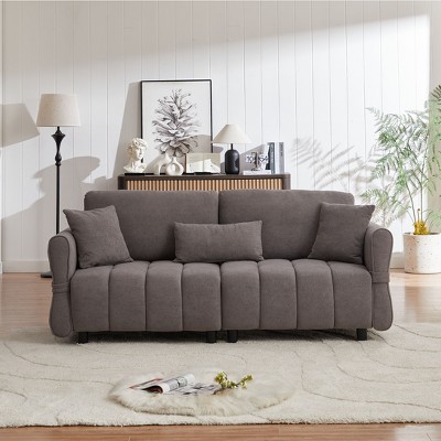 CAVINAS Couches for Living Room 80" Cloud Sofa Premium Chenille Fabric Upholstered 3-seat Sofa Couch with Pillows