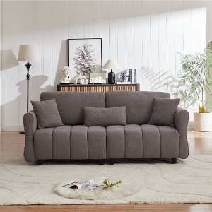 CAVINAS Couches for Living Room 80" Cloud Sofa Premium Chenille Fabric Upholstered 3-seat Sofa Couch with Pillows - 1 of 4