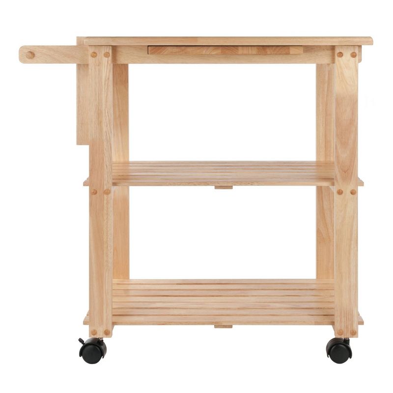 Utility Cart with Cutting Board Wood/Natural - Winsome, 3 of 15