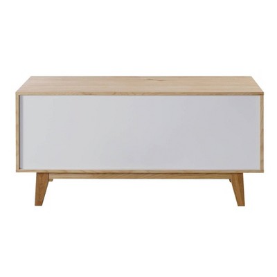 Giselle Light Oak and White Media Console