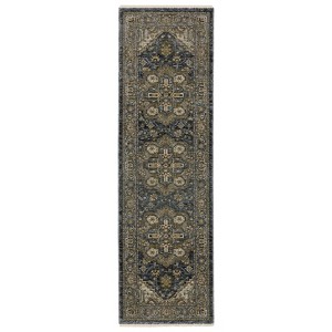 Oriental Weavers Aberdeen 1144Q Blue/ Taupe Indoor Area Rug - 2'3" x 7'6" - 1 of 4