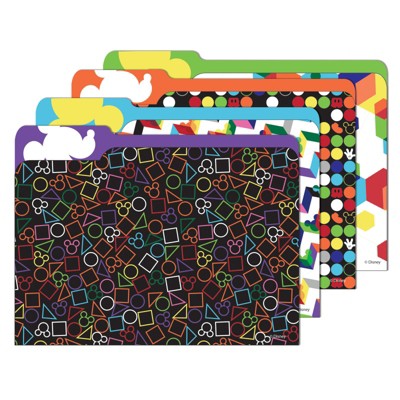 Eureka Geo Mickey File Folders, Pack of 4
