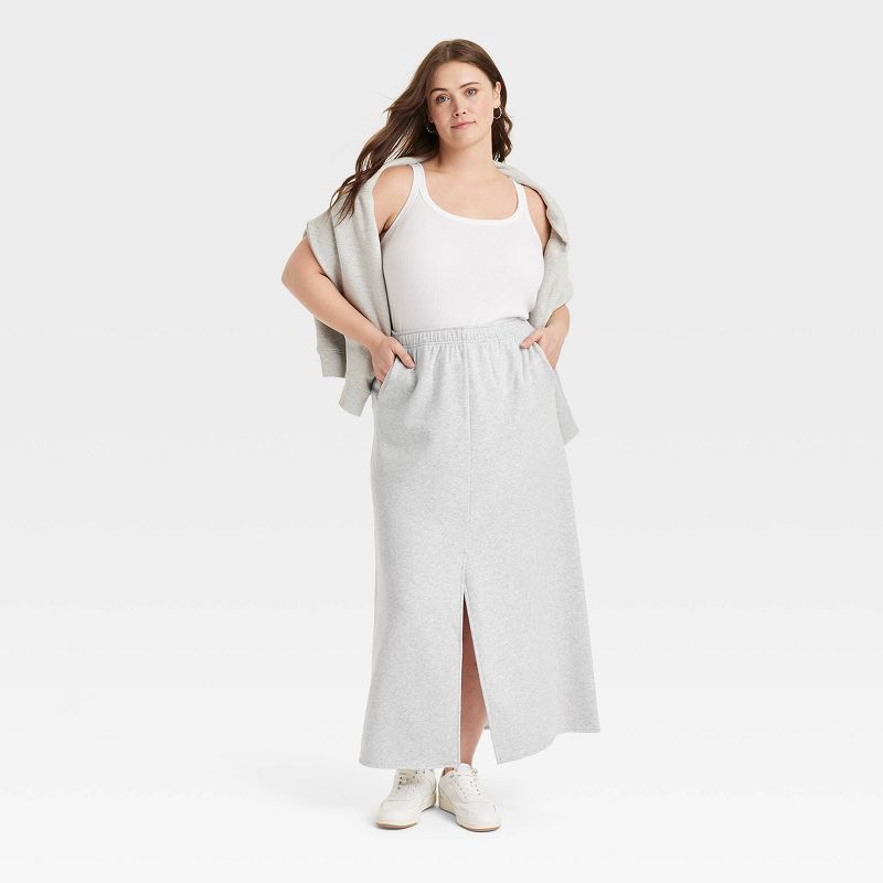 Women's Fleece Maxi Skirt - Universal Thread™, 4 of 5