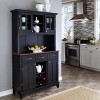Buffet with 2 Door Hutch Wood/Black/Cherry - Home Styles - 3 of 4