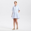 Women's Elbow Sleeve Poplin Mini Shirtdress - Universal Thread™ - 3 of 3