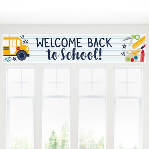 Big Dot of Happiness Back to School - First Day of School Classroom Decorations Banner - 1 of 4