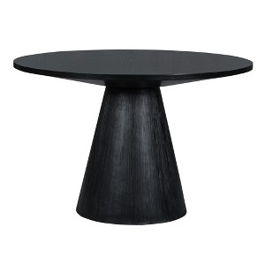 NicBex 46.5 Inch Round Dining Table,Modern Kitchen Table with MDF Tabletop for 4 Person,Living Dining Room,Black - 1 of 4