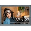 PosterPalooza | Textured Blue Picture Frame - UV Acrylic, Backing Board, Hanging Hardware Included - 2 of 4