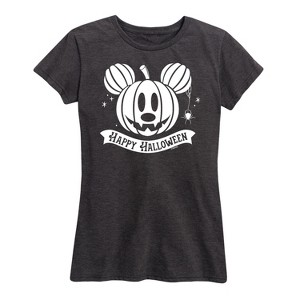 Women's - Disney - Mickey Happy Halloween Short Sleeve Graphic T-Shirt - 1 of 4