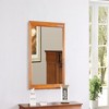 FONTOI Louis Phillipe Wall Mirror with Warm Oak Finish, Classic Wooden Frame Accent for Bedroom, Living Room, or Entryway, Oak, 38"*1"*38" - 3 of 4