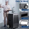 ZAFRO Commercial Dehumidifier 190 Pint,with Drain Pump and Hose,for Basement,Factory,Shopping Malls,Continuous Drainage,Automatic Defrost - 3 of 4