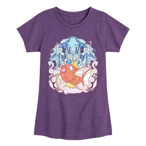 Girls' - Pokémon - Magikarp Aquatic Fitted Short Sleeve Graphic T-Shirt - 1 of 4
