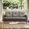 Buenhomino Outdoor Patio Furniture - Wicker Sofa with Removable Cushion, 3 Seater Rattan Couch with Deep Seat, High Backrest for Balcony, Backyard - 2 of 4