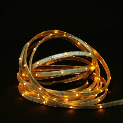 Northlight 18' Amber LED Outdoor Christmas Linear Tape Lighting - White Finish