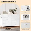 10-Drawer Dresser TV Stand, Small TV Cabinet with Metal Frame, Chest of Drawers for Bedroom Living Room Office - 4 of 4