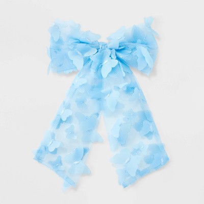 3D Butterfly Bow Hair Barrette - Wild Fable™ Blue