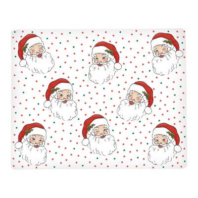 C&F Home Santa Face Hardboard Placemat Set of 6