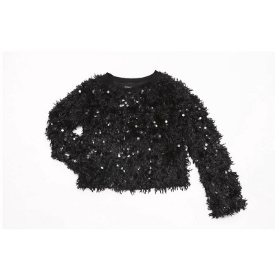 Girl Textured Sequin Sweater - MIA
