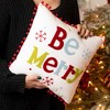 14"H Sullivans Be Merry Holiday Christmas Throw Pillow Multicolor Indoor Christmas Decor - 4 of 4