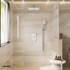 CASAINC 3-Spray Pattern 10 Inches Wall Mount Shower System Shower Head and Functional Handheld (Valve Included) - 2 of 4