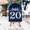 Big Dot of Happiness Navy Blue Elegantly Simple - Wedding Receptions, Parties or Events Double-Sided 5 x 7 inches Cards - Table Numbers - 1-20 - 3 of 4